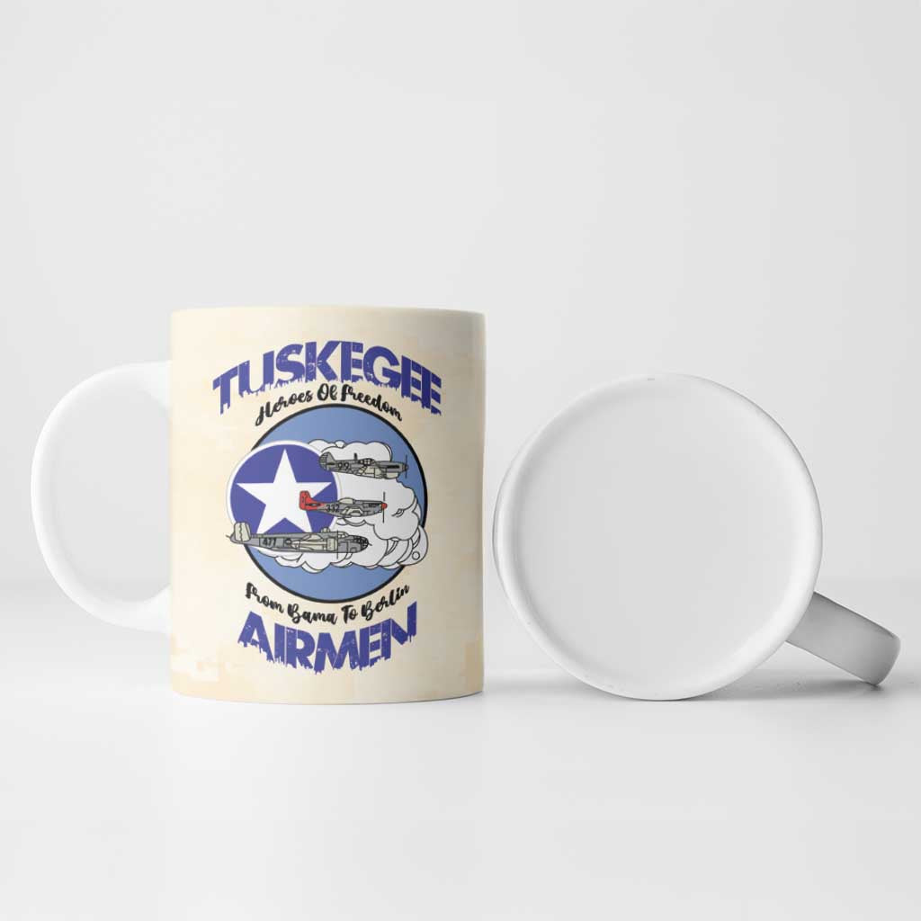 Tuskegee Airmen Red Tails Ceramic Mug Heroes Of Freedom - Wonder Print Shop