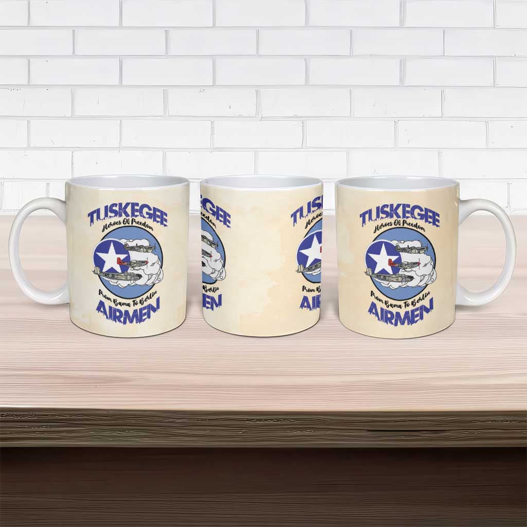 Tuskegee Airmen Red Tails Ceramic Mug Heroes Of Freedom - Wonder Print Shop