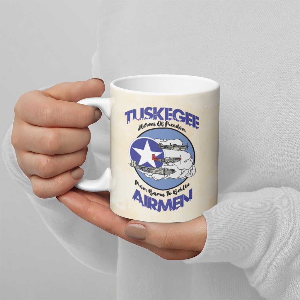 Tuskegee Airmen Red Tails Ceramic Mug Heroes Of Freedom - Wonder Print Shop