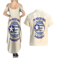 Tuskegee Airmen Red Tails Couples Matching Summer Maxi Dress and Hawaiian Shirt Heroes Of Freedom - Wonder Print Shop