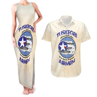 Tuskegee Airmen Red Tails Couples Matching Tank Maxi Dress and Hawaiian Shirt Heroes Of Freedom - Wonder Print Shop