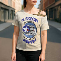 Tuskegee Airmen Red Tails Cross Shoulder Shirt Heroes Of Freedom - Wonder Print Shop