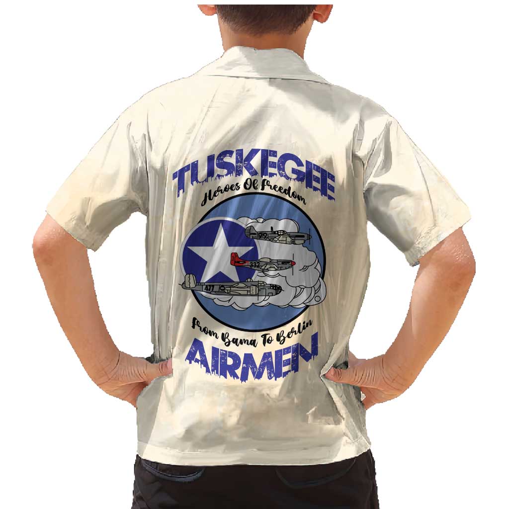 Tuskegee Airmen Red Tails Family Matching Mermaid Dress and Hawaiian Shirt Heroes Of Freedom - Wonder Print Shop