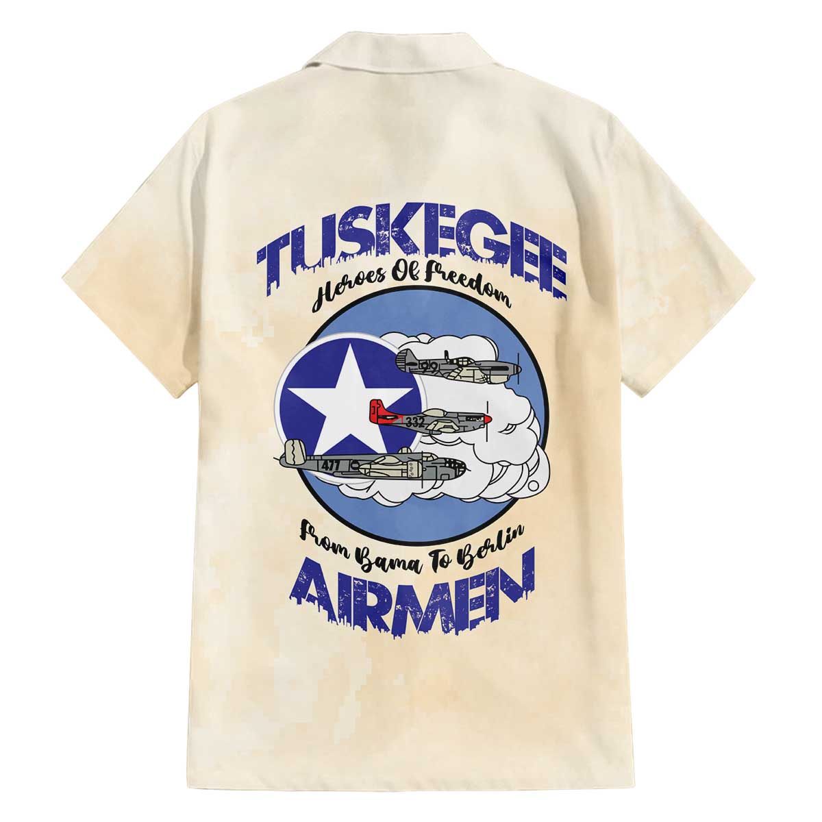 Tuskegee Airmen Red Tails Family Matching Off The Shoulder Long Sleeve Dress and Hawaiian Shirt Heroes Of Freedom - Wonder Print Shop