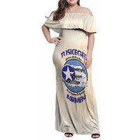 Tuskegee Airmen Red Tails Family Matching Off Shoulder Maxi Dress and Hawaiian Shirt Heroes Of Freedom - Wonder Print Shop