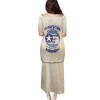Tuskegee Airmen Red Tails Family Matching Puletasi and Hawaiian Shirt Heroes Of Freedom - Wonder Print Shop