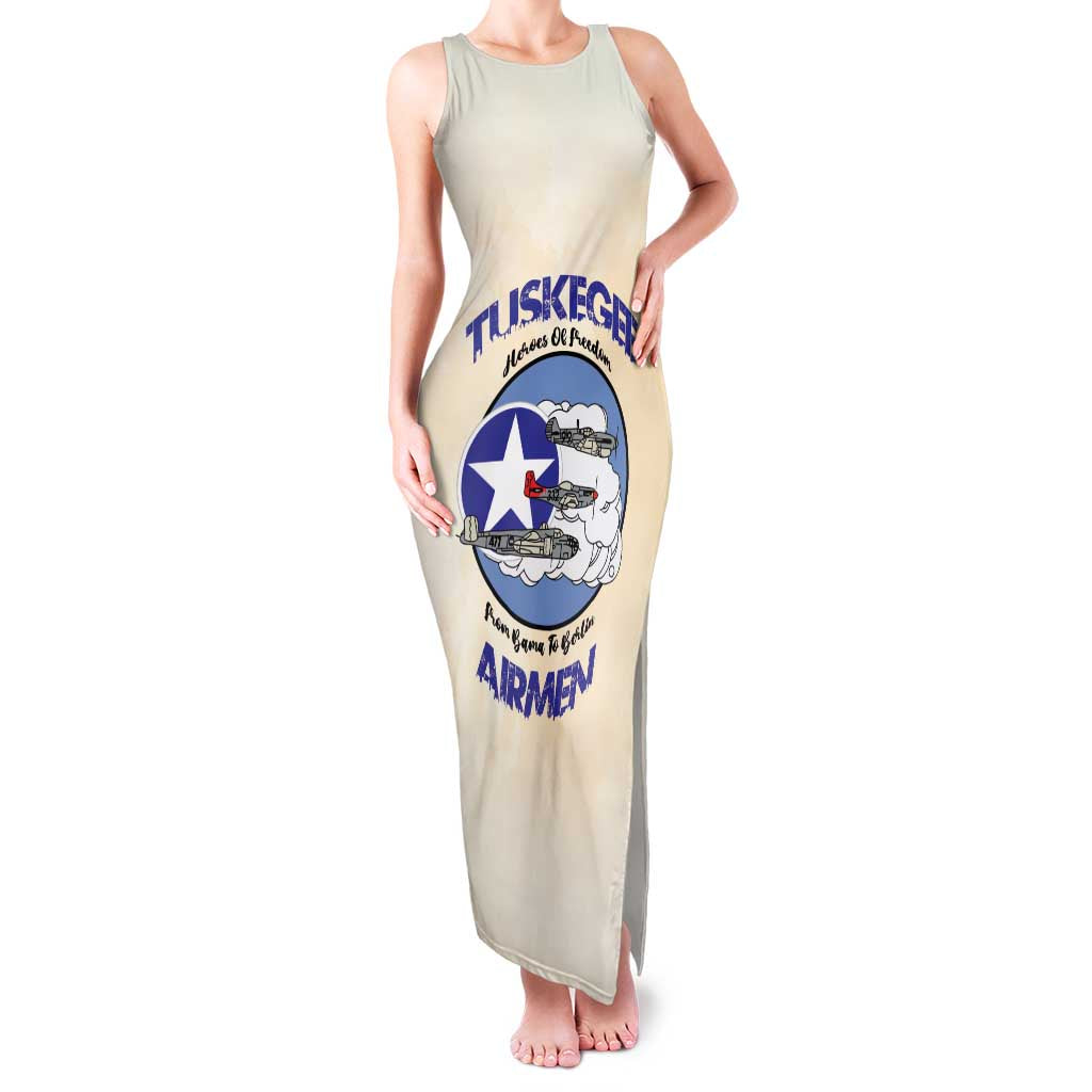 Tuskegee Airmen Red Tails Family Matching Tank Maxi Dress and Hawaiian Shirt Heroes Of Freedom - Wonder Print Shop