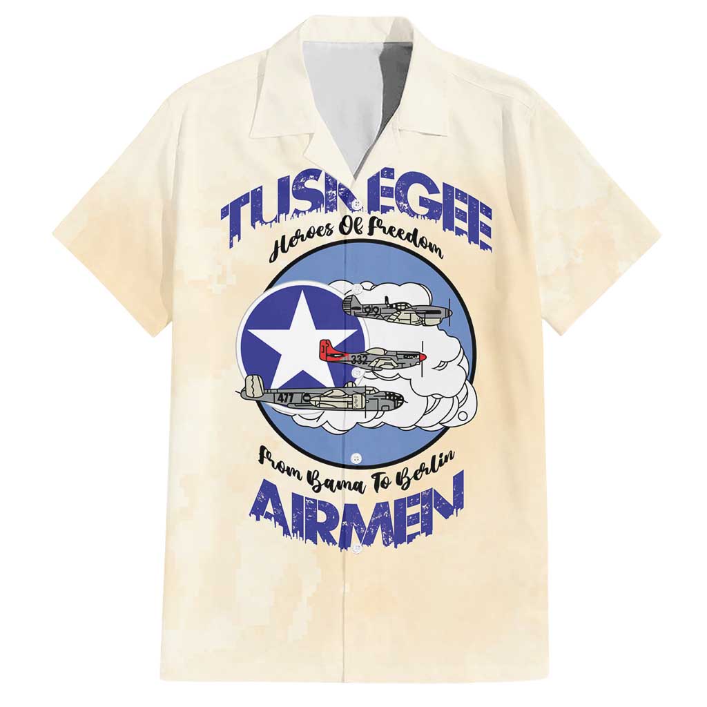 Tuskegee Airmen Red Tails Hawaiian Shirt Heroes Of Freedom - Wonder Print Shop