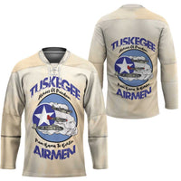 Tuskegee Airmen Red Tails Hockey Jersey Heroes Of Freedom - Wonder Print Shop