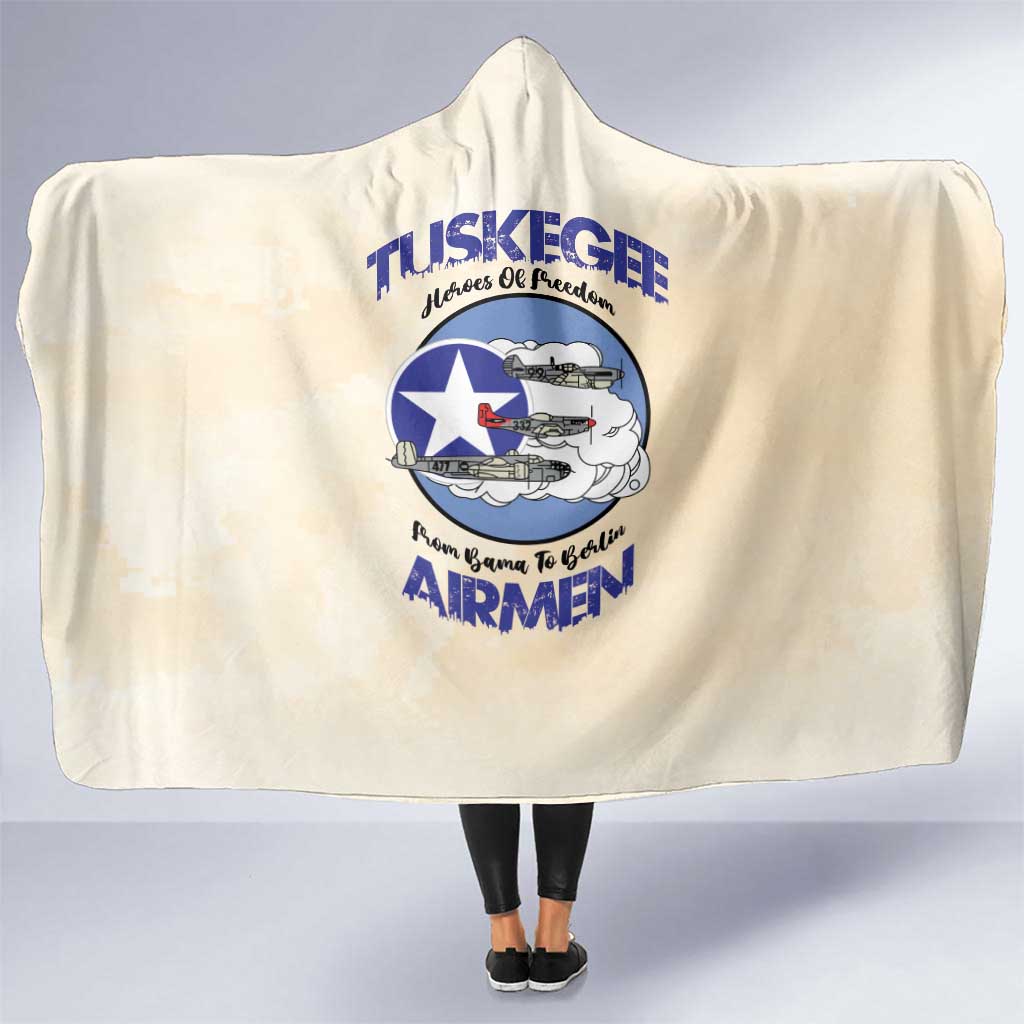 Tuskegee Airmen Red Tails Hooded Blanket Heroes Of Freedom - Wonder Print Shop