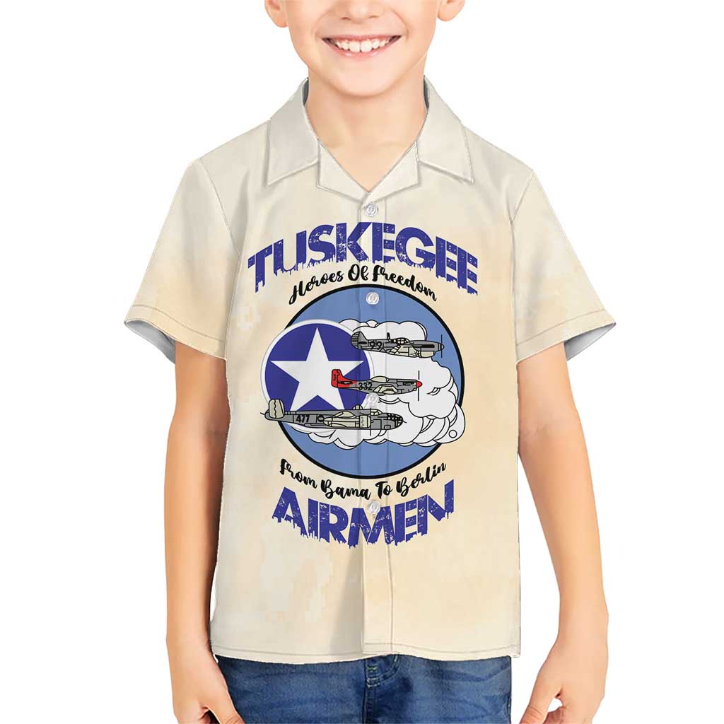 Tuskegee Airmen Red Tails Kid Hawaiian Shirt Heroes Of Freedom - Wonder Print Shop