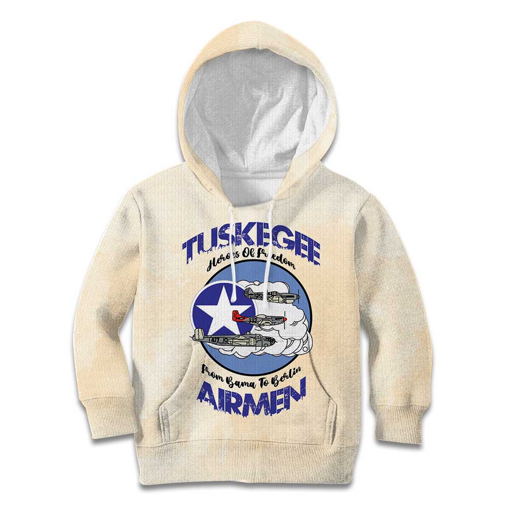 Tuskegee Airmen Red Tails Kid Hoodie Heroes Of Freedom - Wonder Print Shop