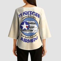 Tuskegee Airmen Red Tails Kimono Sleeve Blouse Heroes Of Freedom - Wonder Print Shop