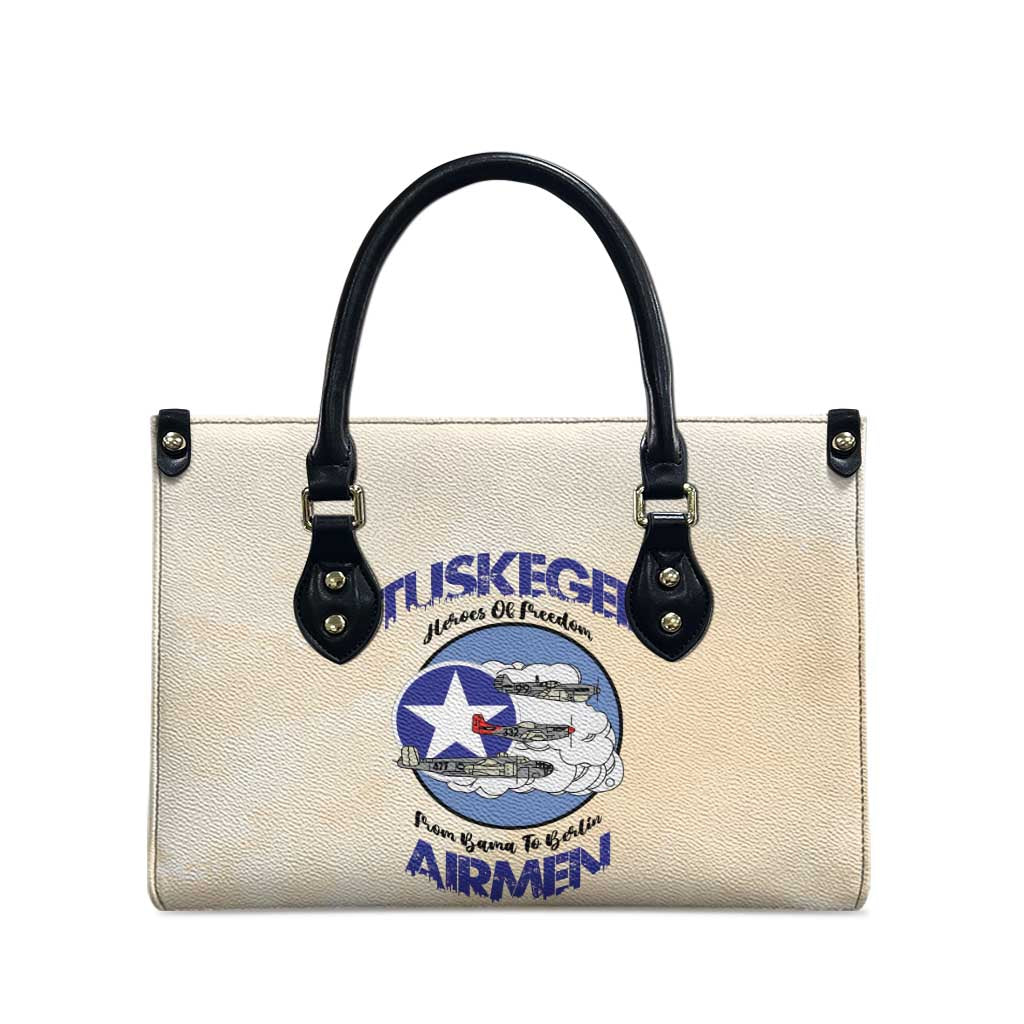 Tuskegee Airmen Red Tails Leather Bag Heroes Of Freedom - Wonder Print Shop