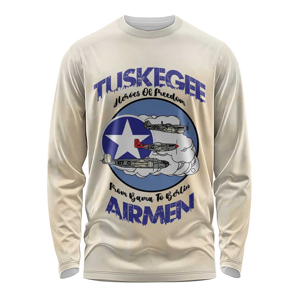 Tuskegee Airmen Red Tails Long Sleeve Shirt Heroes Of Freedom - Wonder Print Shop