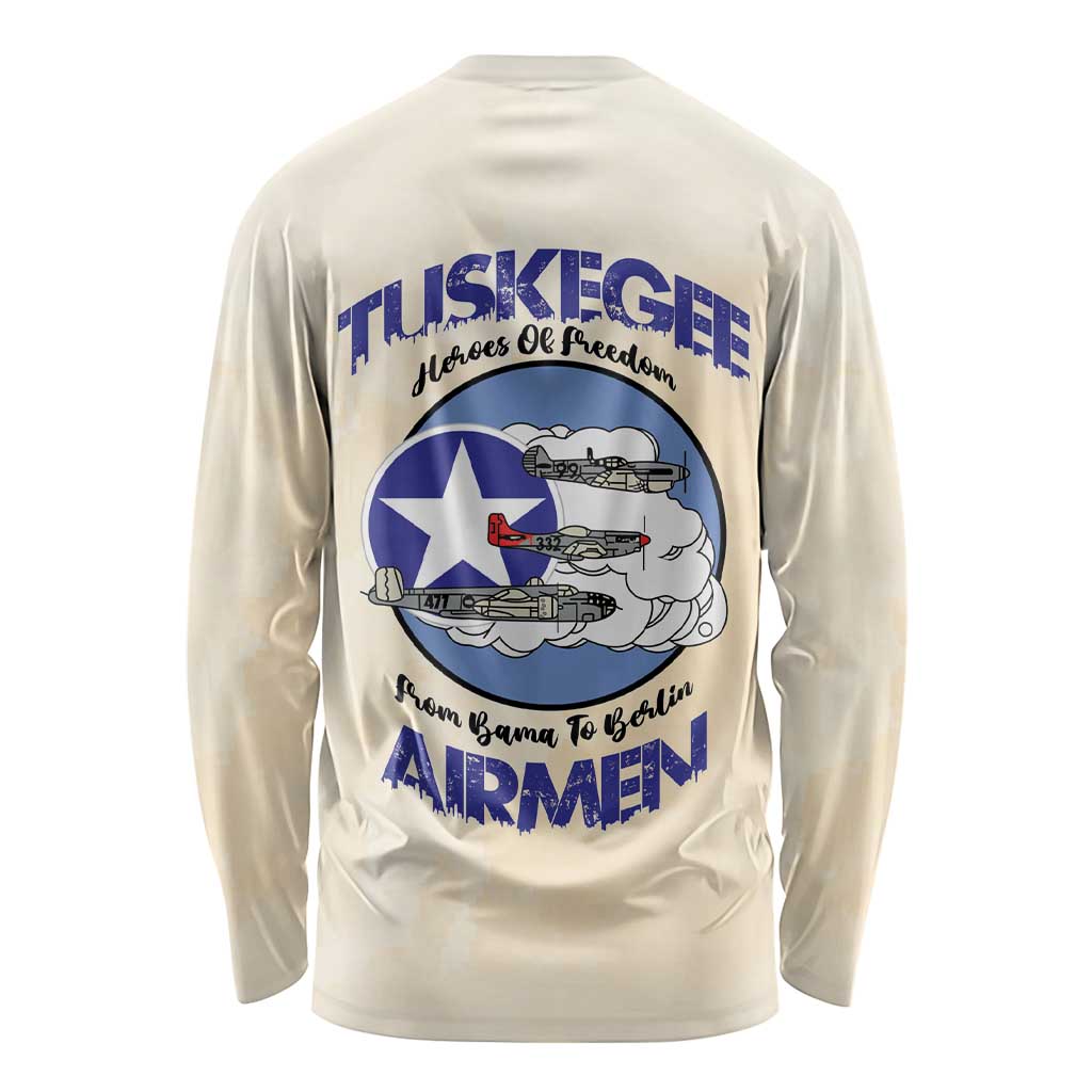 Tuskegee Airmen Red Tails Long Sleeve Shirt Heroes Of Freedom - Wonder Print Shop