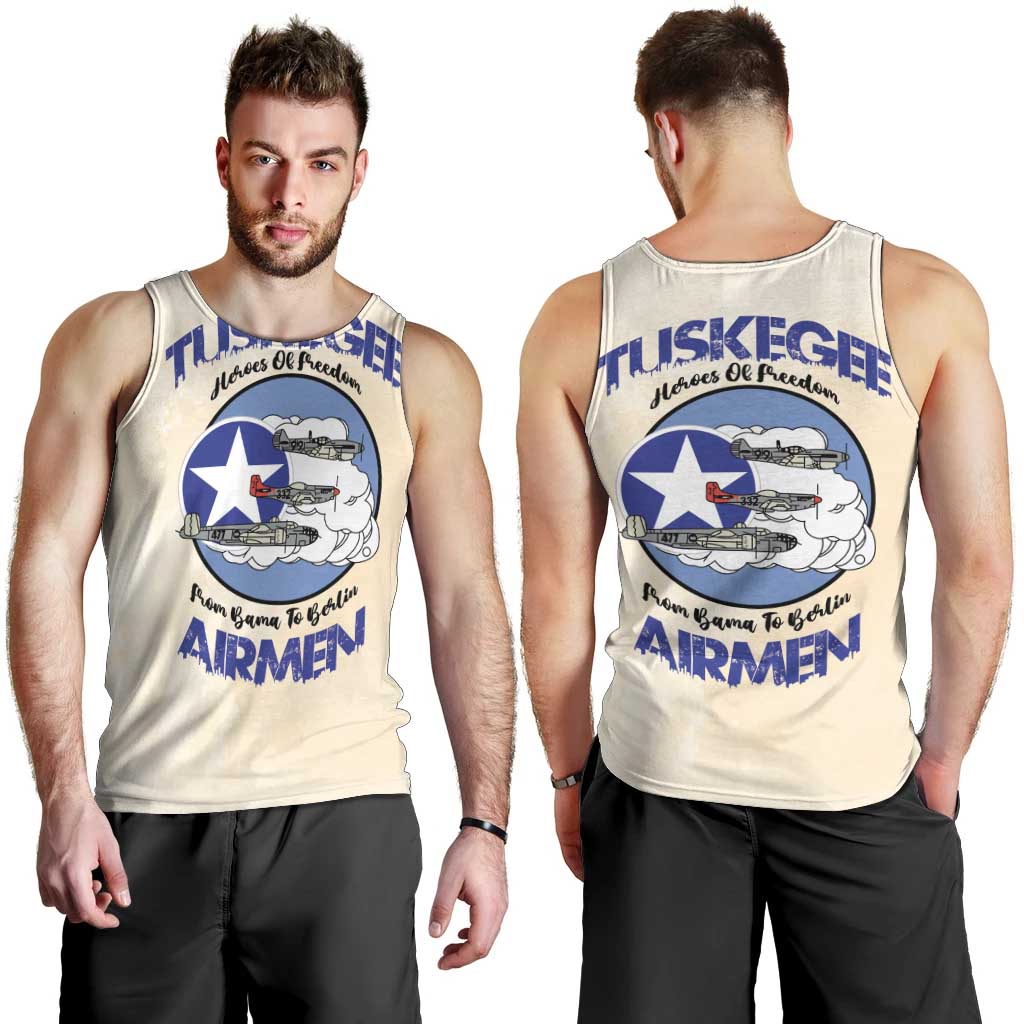 Tuskegee Airmen Red Tails Men Tank Top Heroes Of Freedom - Wonder Print Shop