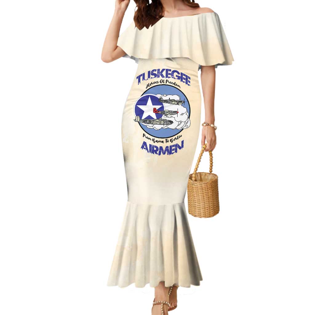 Tuskegee Airmen Red Tails Mermaid Dress Heroes Of Freedom - Wonder Print Shop