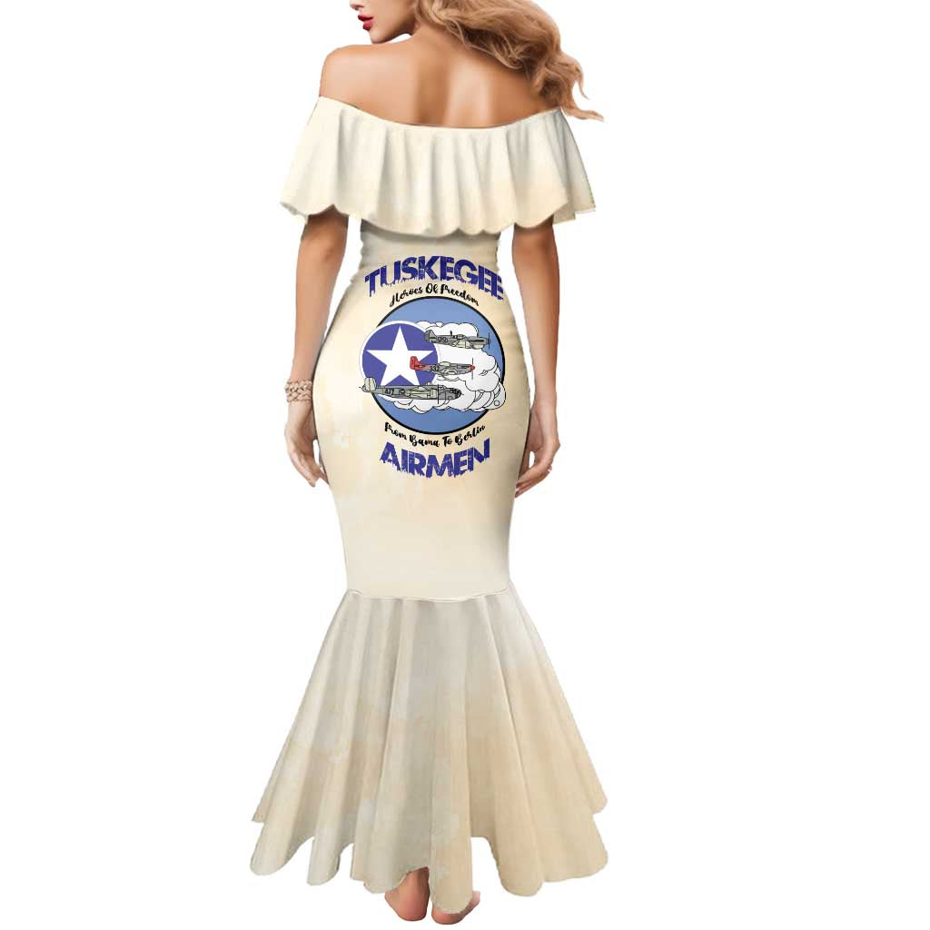 Tuskegee Airmen Red Tails Mermaid Dress Heroes Of Freedom - Wonder Print Shop