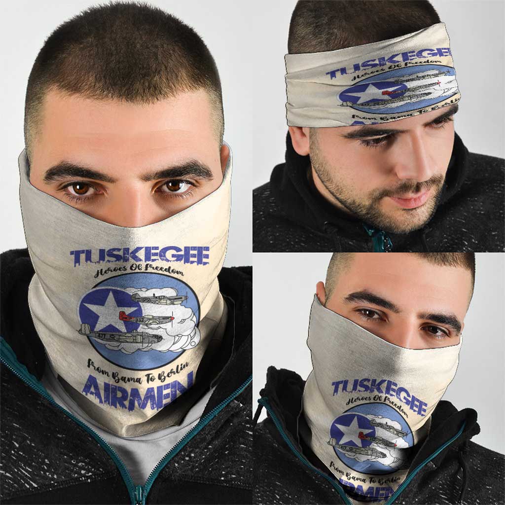 Tuskegee Airmen Red Tails Neck Gaiter Heroes Of Freedom - Wonder Print Shop