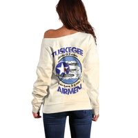 Tuskegee Airmen Red Tails Off Shoulder Sweater Heroes Of Freedom - Wonder Print Shop