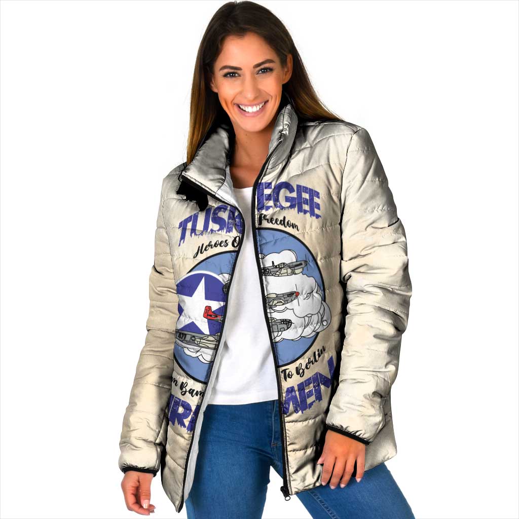 Tuskegee Airmen Red Tails Padded Jacket Heroes Of Freedom - Wonder Print Shop
