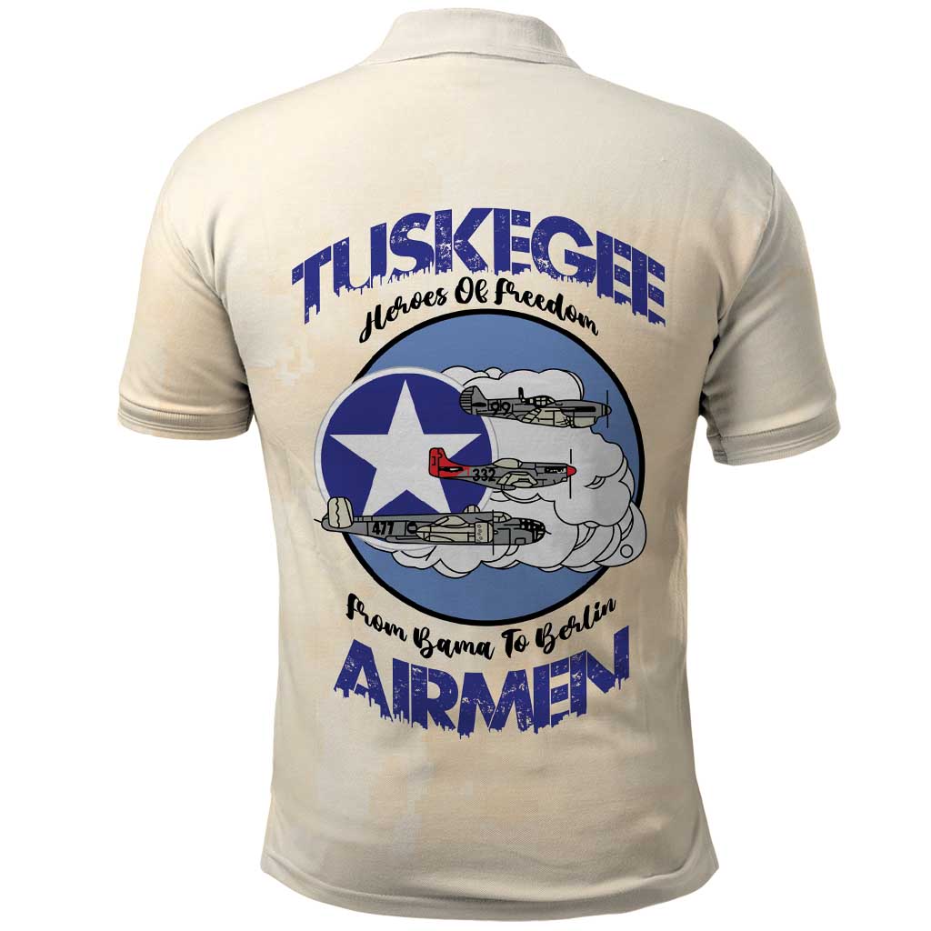 Tuskegee Airmen Red Tails Polo Shirt Heroes Of Freedom - Wonder Print Shop