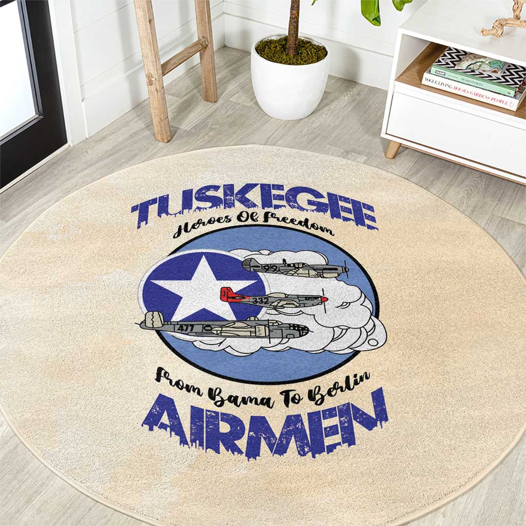 Tuskegee Airmen Red Tails Round Carpet Heroes Of Freedom - Wonder Print Shop