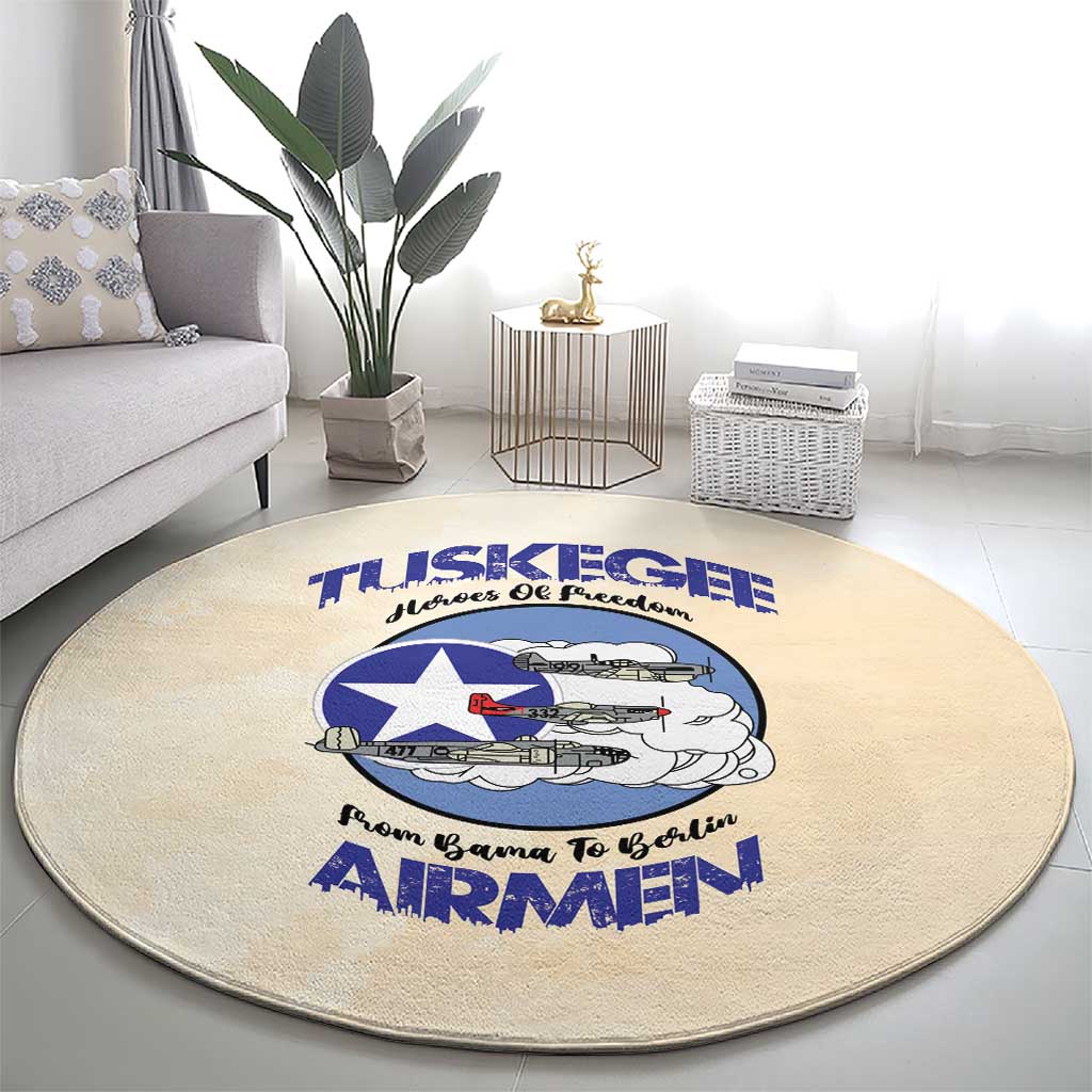 Tuskegee Airmen Red Tails Round Carpet Heroes Of Freedom - Wonder Print Shop