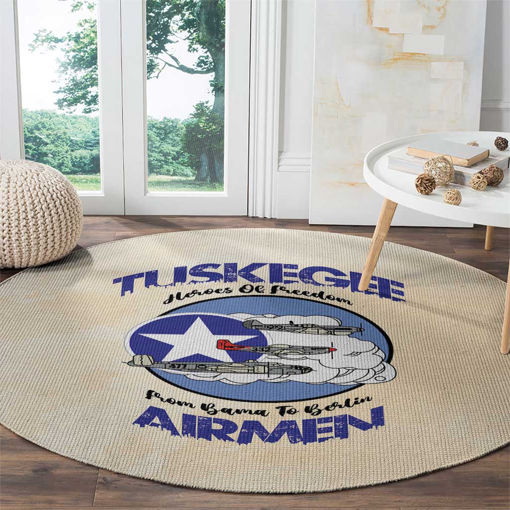 Tuskegee Airmen Red Tails Round Carpet Heroes Of Freedom - Wonder Print Shop