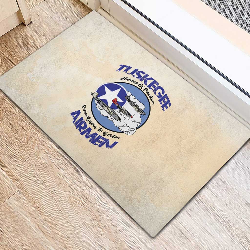 Tuskegee Airmen Red Tails Rubber Doormat Heroes Of Freedom - Wonder Print Shop