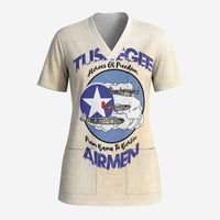 Tuskegee Airmen Red Tails Scrub Top Heroes Of Freedom - Wonder Print Shop