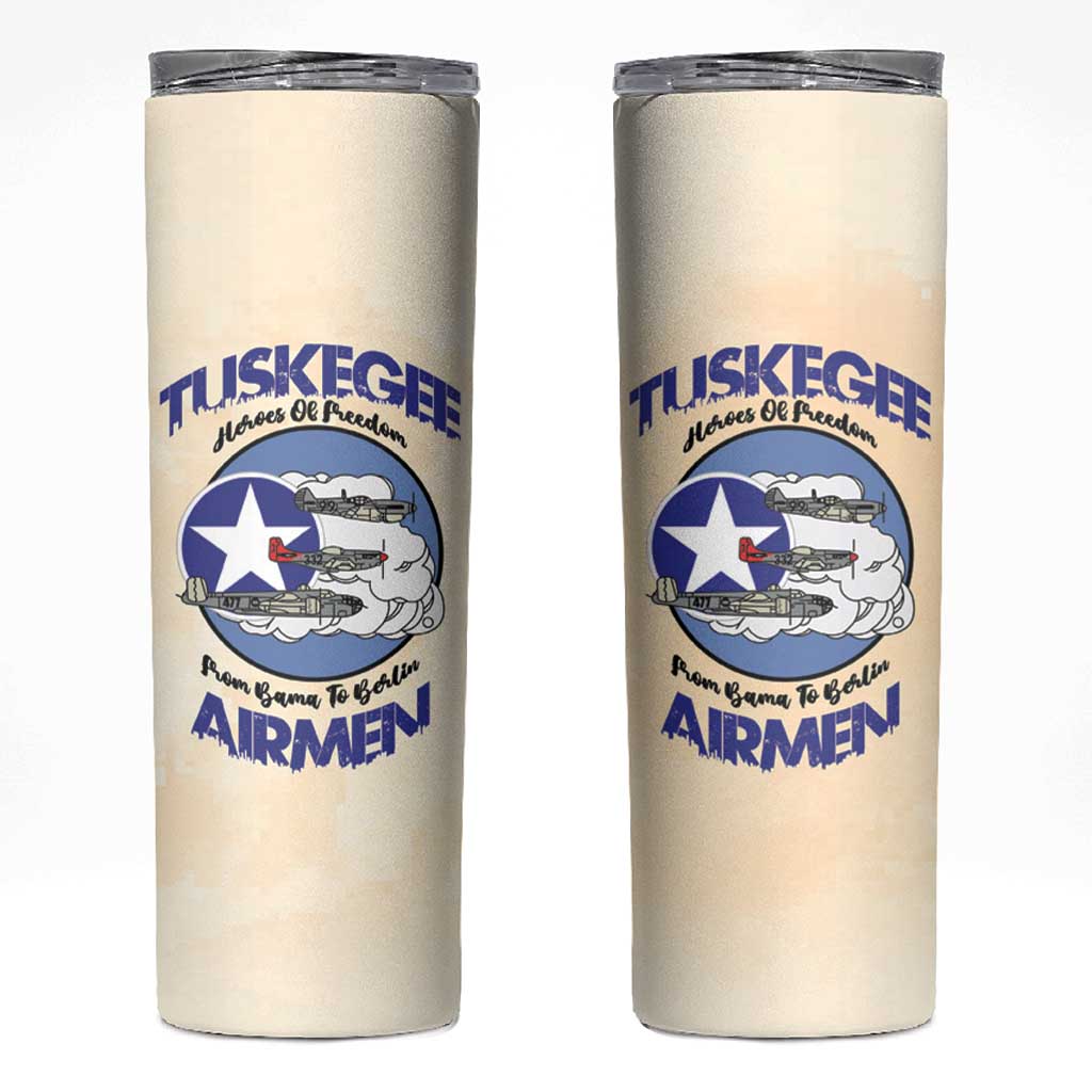 Tuskegee Airmen Red Tails Skinny Tumbler Heroes Of Freedom - Wonder Print Shop