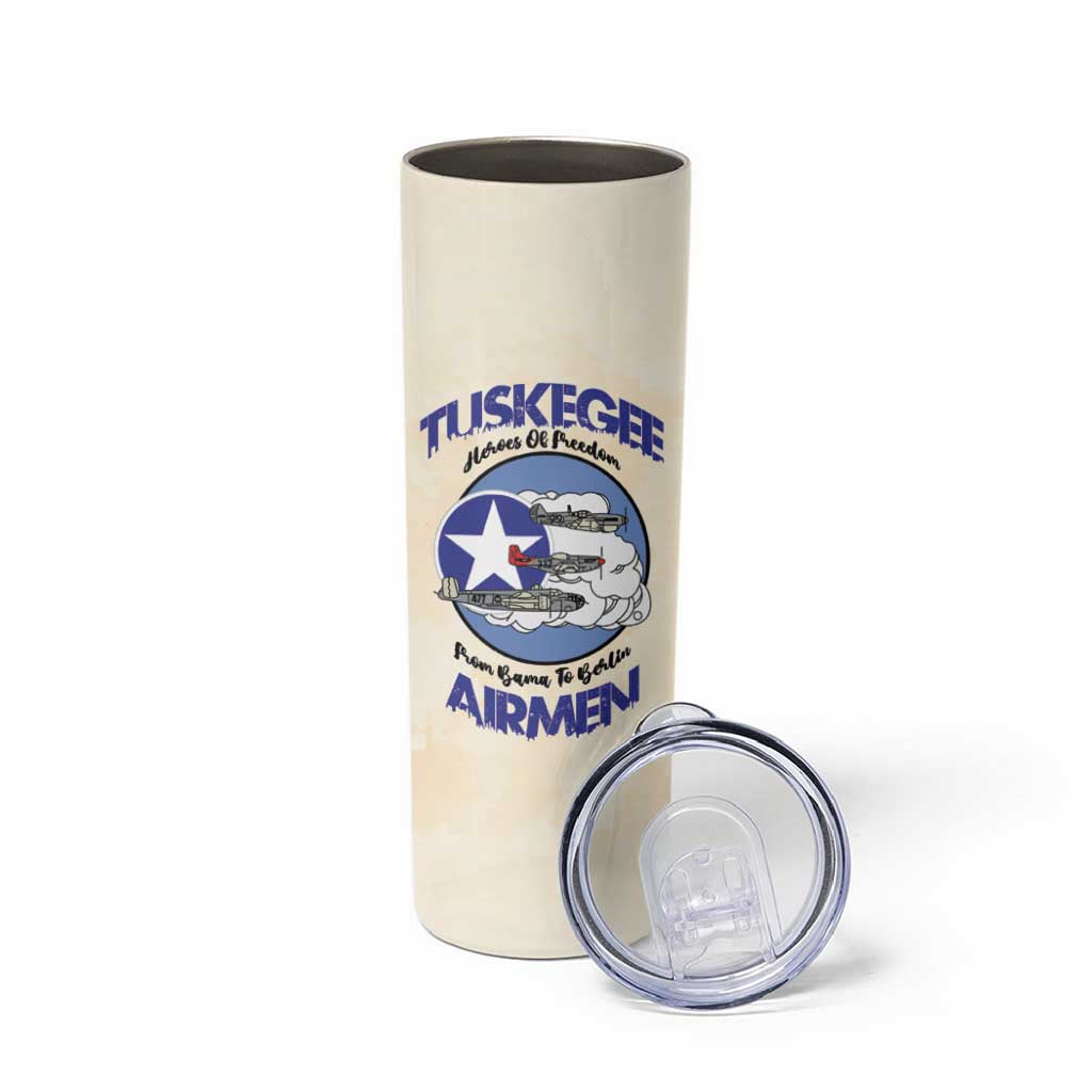 Tuskegee Airmen Red Tails Skinny Tumbler Heroes Of Freedom - Wonder Print Shop