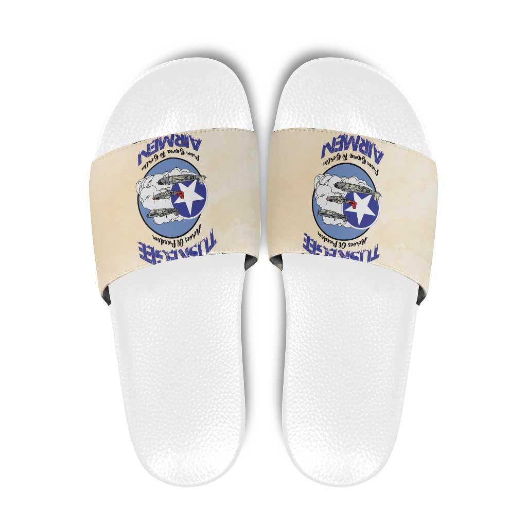 Tuskegee Airmen Red Tails Slide Sandals Heroes Of Freedom - Wonder Print Shop