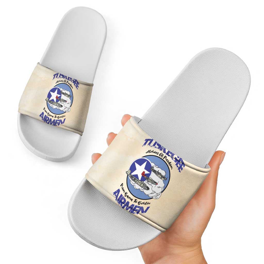 Tuskegee Airmen Red Tails Slide Sandals Heroes Of Freedom - Wonder Print Shop