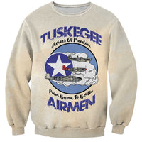 Tuskegee Airmen Red Tails Sweatshirt Heroes Of Freedom - Wonder Print Shop