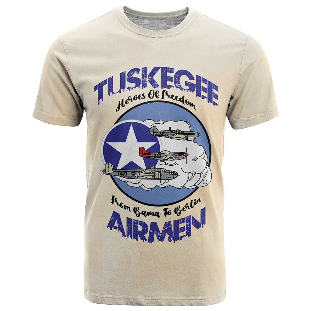 Tuskegee Airmen Red Tails T Shirt Heroes Of Freedom - Wonder Print Shop