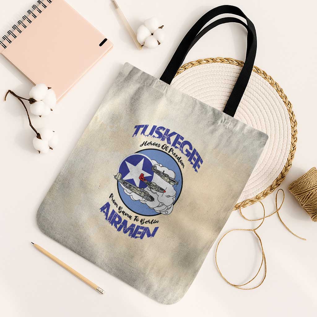 Tuskegee Airmen Red Tails Tote Bag Heroes Of Freedom - Wonder Print Shop