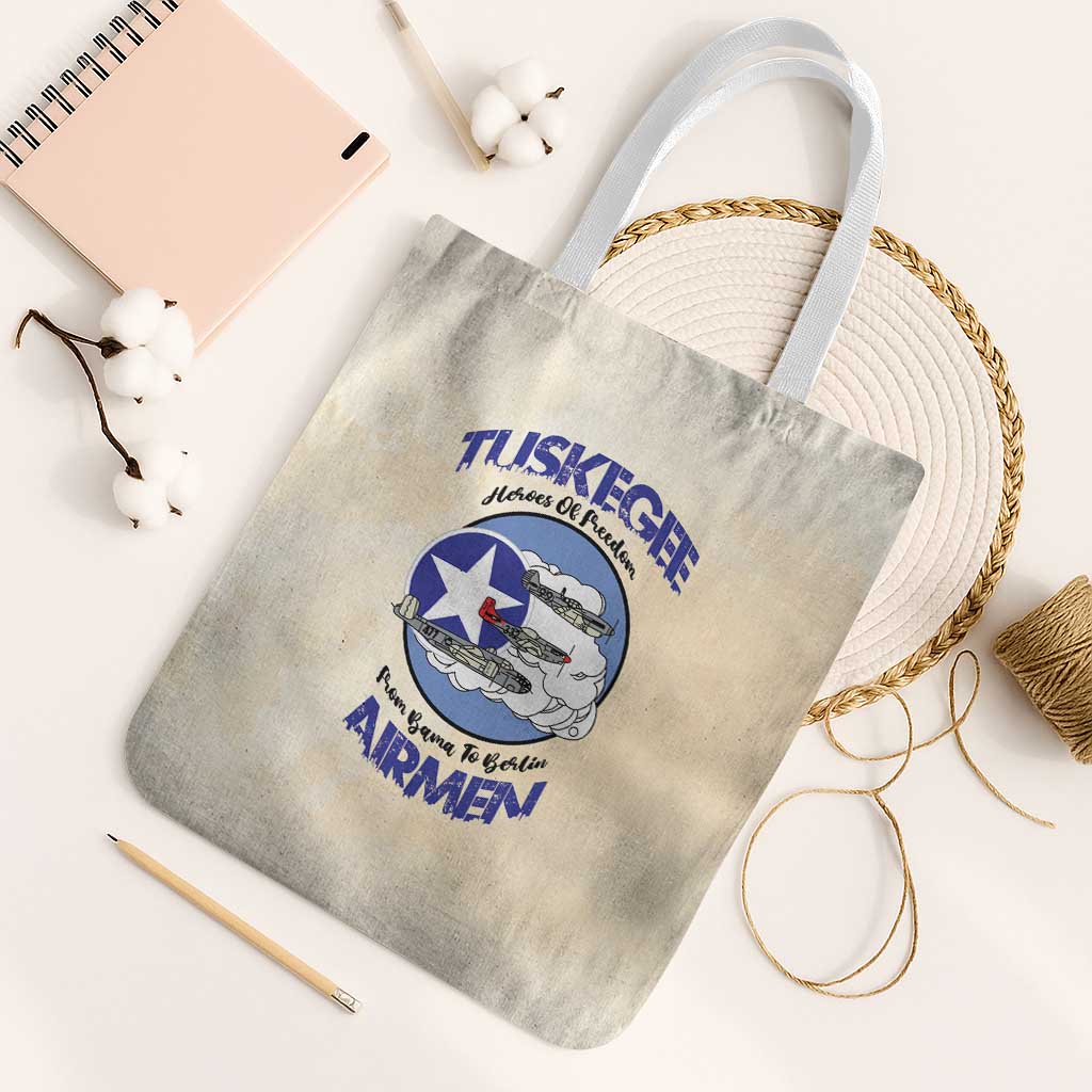 Tuskegee Airmen Red Tails Tote Bag Heroes Of Freedom - Wonder Print Shop