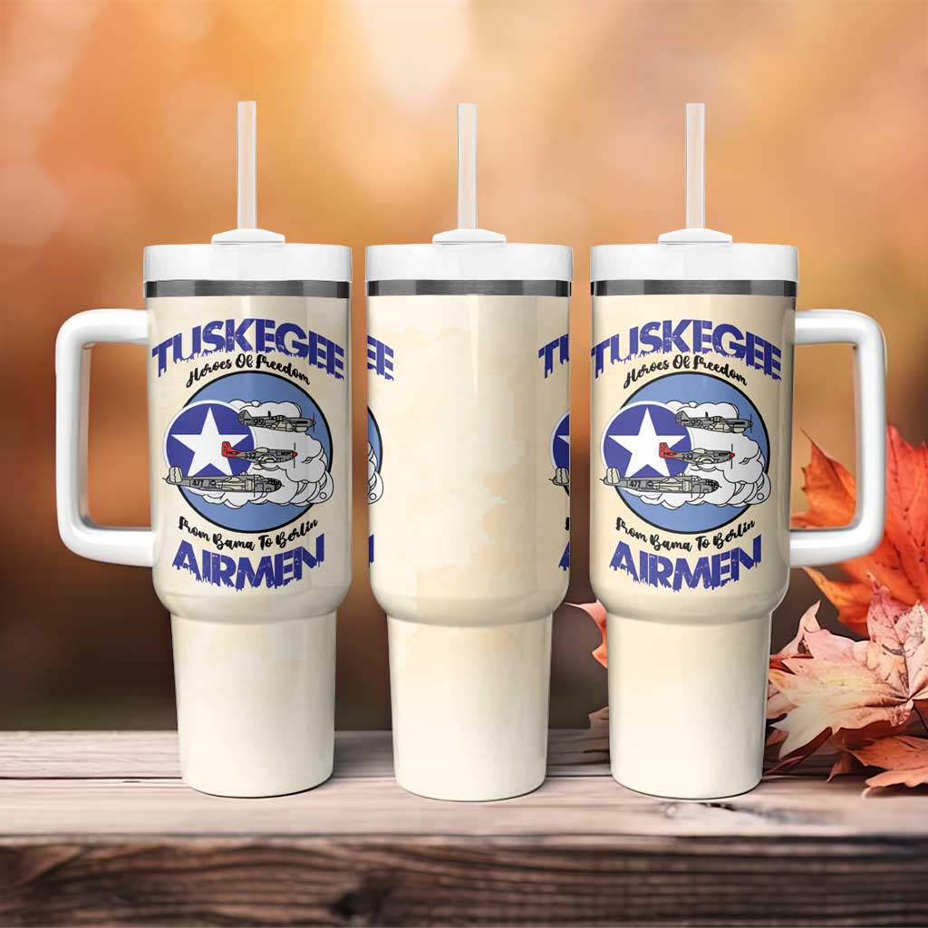 Tuskegee Airmen Red Tails Tumbler With Handle Heroes Of Freedom - Wonder Print Shop