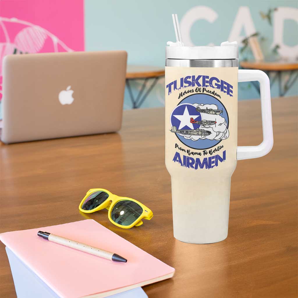 Tuskegee Airmen Red Tails Tumbler With Handle Heroes Of Freedom - Wonder Print Shop