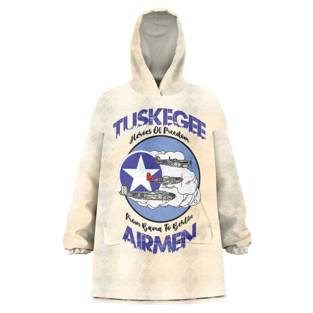 Tuskegee Airmen Red Tails Wearable Blanket Hoodie Heroes Of Freedom - Wonder Print Shop