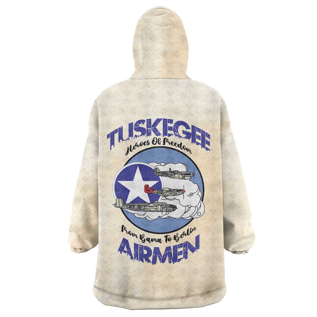 Tuskegee Airmen Red Tails Wearable Blanket Hoodie Heroes Of Freedom - Wonder Print Shop