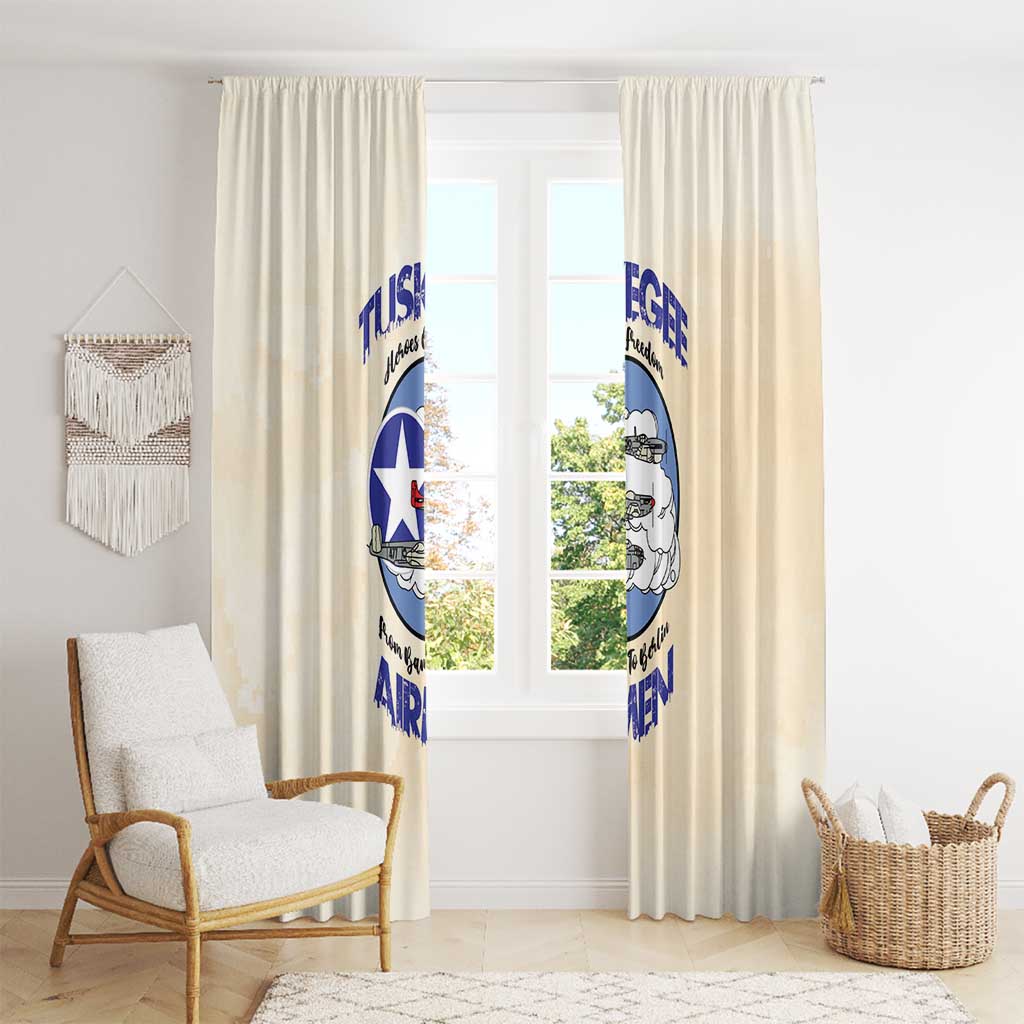 Tuskegee Airmen Red Tails Window Curtain Heroes Of Freedom - Wonder Print Shop