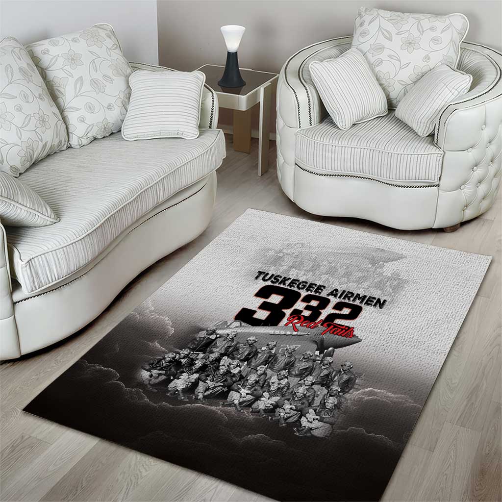 Tuskegee Airmen Pride Area Rug 332nd Fighter Group Red Tails - Wonder Print Shop