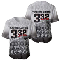 Tuskegee Airmen Pride Baseball Jersey 332nd Fighter Group Red Tails - Wonder Print Shop