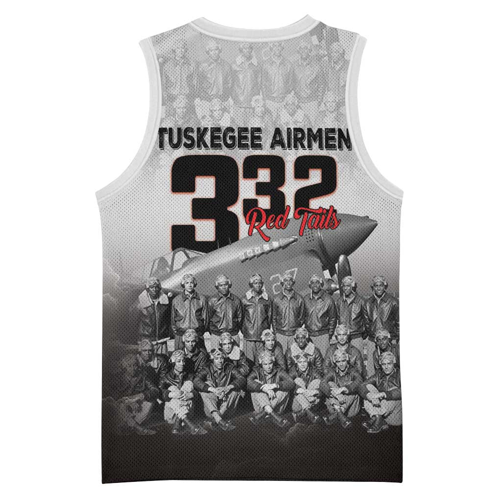 Tuskegee Airmen Pride Basketball Jersey 332nd Fighter Group Red Tails - Wonder Print Shop
