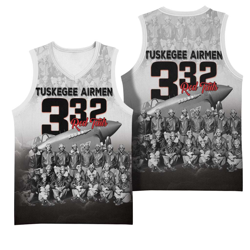 Tuskegee Airmen Pride Basketball Jersey 332nd Fighter Group Red Tails - Wonder Print Shop