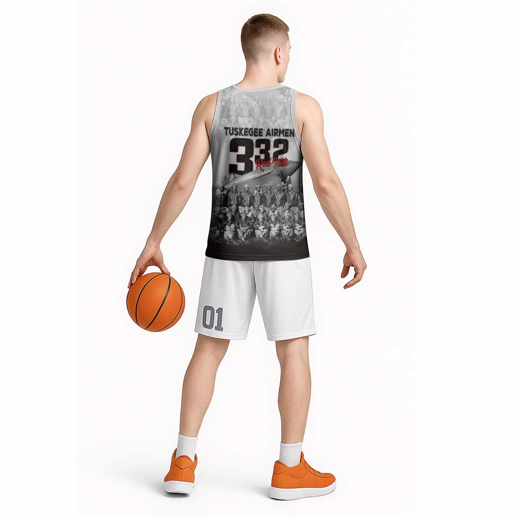Tuskegee Airmen Pride Basketball Jersey 332nd Fighter Group Red Tails - Wonder Print Shop